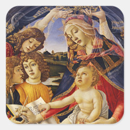 Sticker Carré Madonna du Magnificat par Botticelli