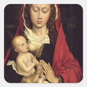 Sticker Carré Madonna et enfant