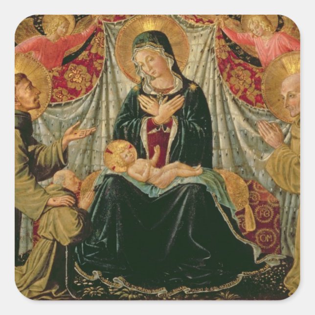 Sticker Carré Madonna et Enfant 2 (Devant)