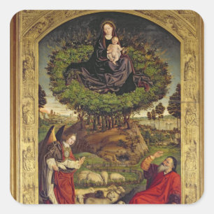 Sticker Carré Madonna et enfant 2