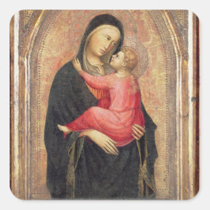 Sticker Carré Madonna et enfant (panneau) 3