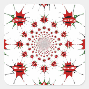 Sticker Carré Magic Kenya : Kaleidoscope 🇰 identité culturelle 