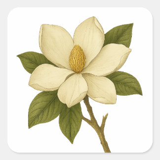 Sticker Carré Magnolia — Noblesse