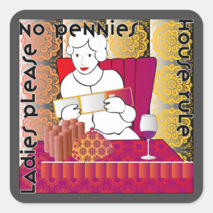 Sticker Carré Mah Jongg Pas de coton