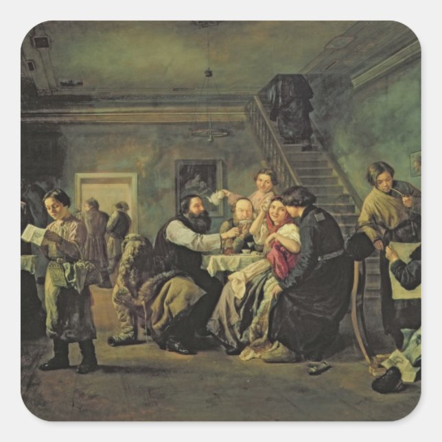 Sticker Carré Maison de Manger, 1859 (Devant)