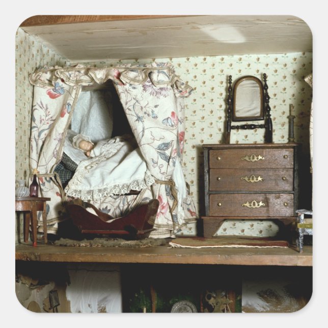 Sticker Carré Maison de poupée anglaise (Devant)