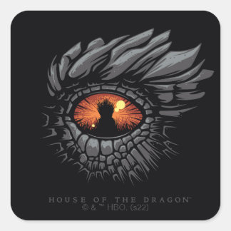 Sticker Carré MAISON DU DRAGON | Dragon's Eye Fer Throne