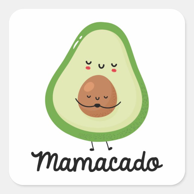Sticker Carré Mamacado (Devant)