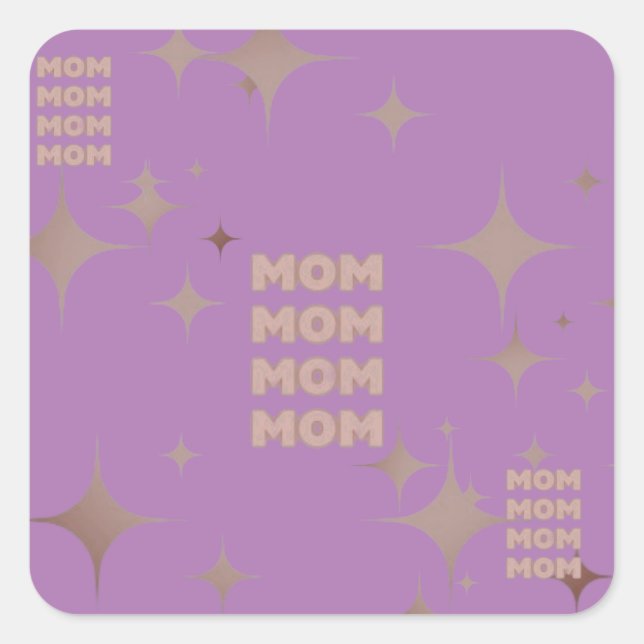 Sticker Carré Maman (Devant)