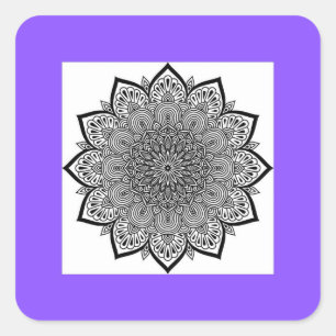 Sticker Carré Mandala