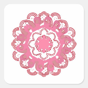 Sticker Carré mandala Zoom jouet