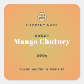 Sticker Carré Mango Chutney