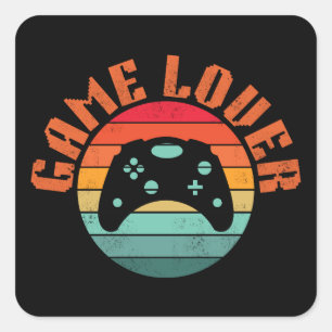STICKER CARRÉ MANIAQUE DE JEU MANETTE DE JEU