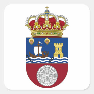 Sticker Carré Manteau de la Cantabrie (Espagne) des bras