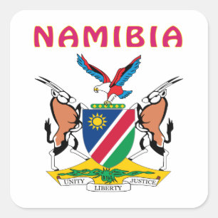 Sticker Carré Manteau de la Namibie des bras