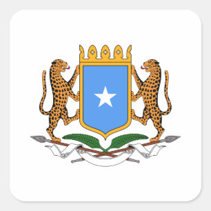 Sticker Carré Manteau de la Somalie des bras