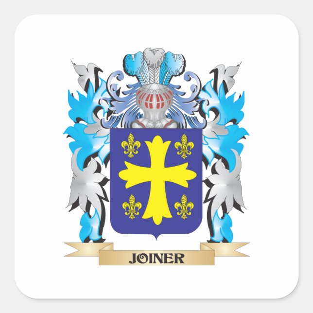 Sticker Carré Manteau de menuisier des bras - crête de famille (Devant)
