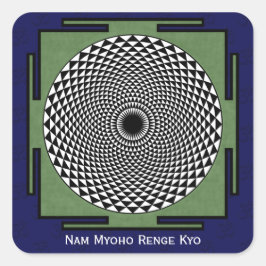 Sticker Carré Mantra de Nam Myoho Renge Kyo
