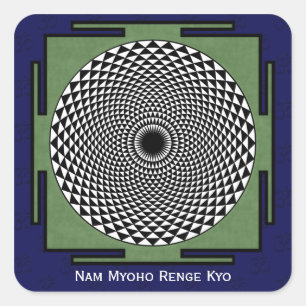 Sticker Carré Mantra de Nam Myoho Renge Kyo