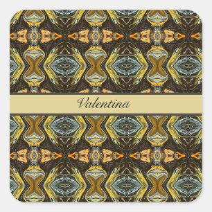 Sticker Carré marbre de style marocain personnalisable
