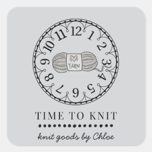 Sticker Carré Marchandises Knit artisanales