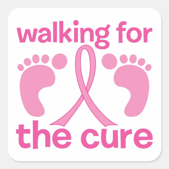 Sticker Carré Marche Pour Le Cure (Devant)