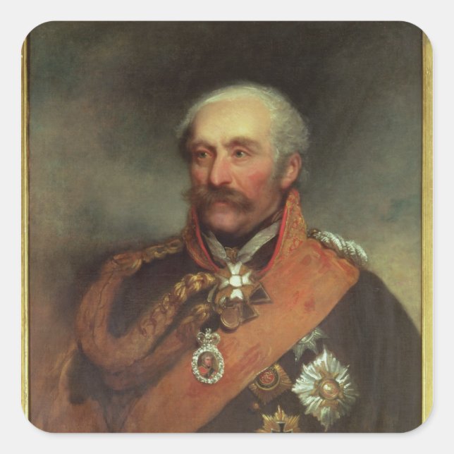 Sticker Carré Maréchal de campagne Prince Von Blucher c.1816 (Devant)