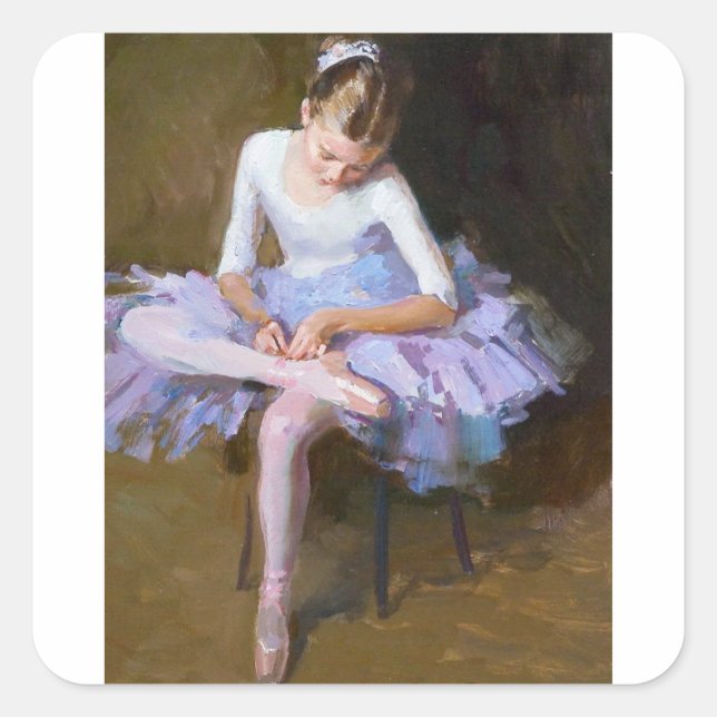 Sticker Carré Maria Molodykh, 2007 Ballerina (Devant)