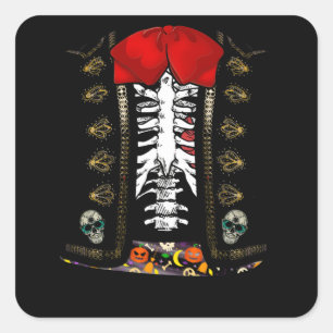Sticker Carré Mariachi mexicain Halloween Charro Cinco De Mayo