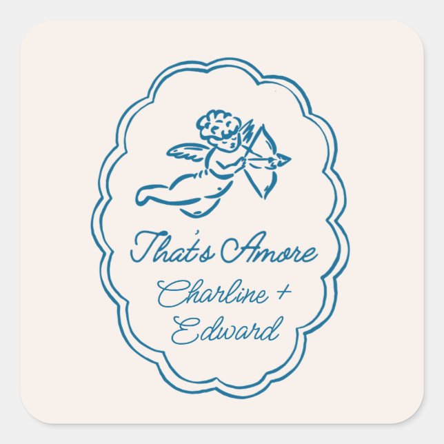 Sticker Carré Mariage (Devant)