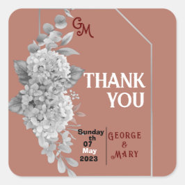 Sticker Carré Mariage