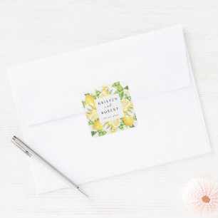 Sticker Carré Mariage citron-arbre