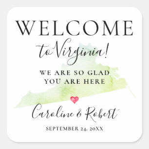 Sticker Carré Mariage Destination Bienvenue Les Clients Privilég