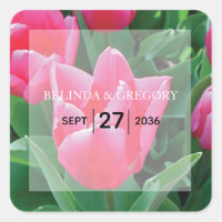 Mariage élégant de tulipes roses