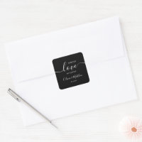 Mariage Élégant Minimaliste avec Papillon Noir