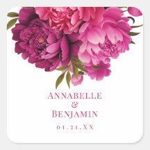 Mariage floral Magenta Peony