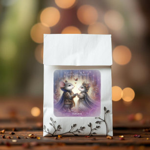 Sticker Carré Mariage forestier Renaissance enchantée