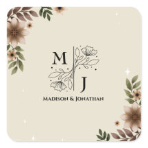 Mariage minimaliste floral Boho