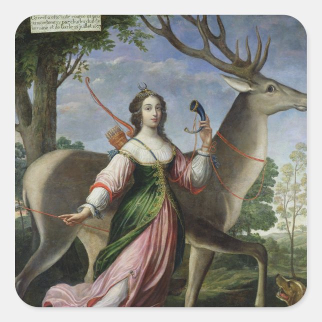 Sticker Carré Marie de Rohan-Montbazon Duchesse de Chevreuse (Devant)
