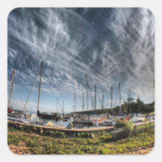 Sticker Carré Marina HDR