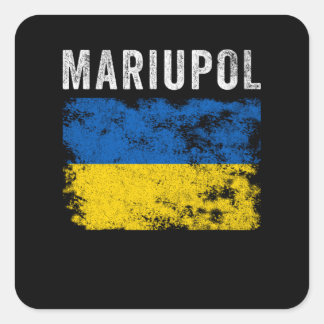 Sticker Carré Marioupol Ukraine Patriotique ukrainien