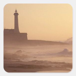 Sticker Carré Maroc, Rabat, Phare au coucher du soleil avec