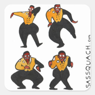 Sticker Carré Marteau de vampire