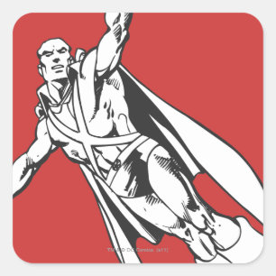 Sticker Carré Martian Manhunter Soit 2