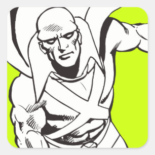 Sticker Carré Martian Manhunter Soit 5