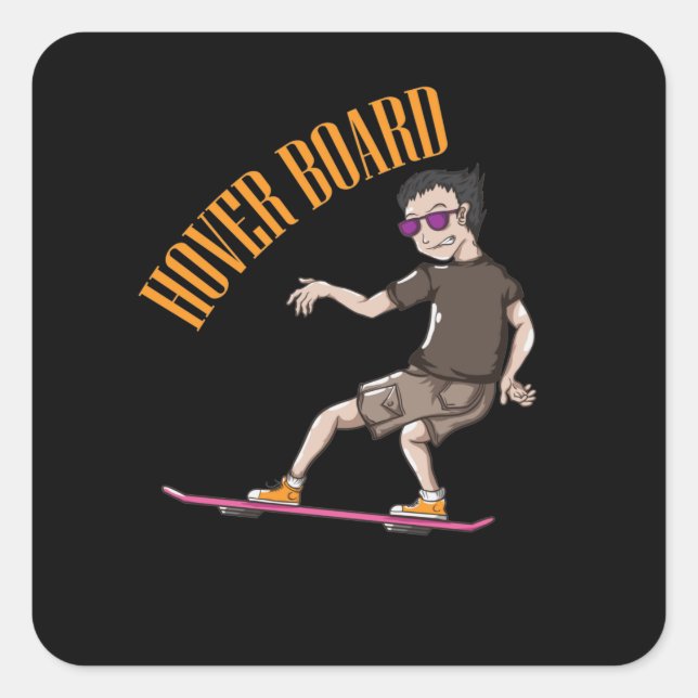 Sticker Carré Marty de Hover Board (Devant)
