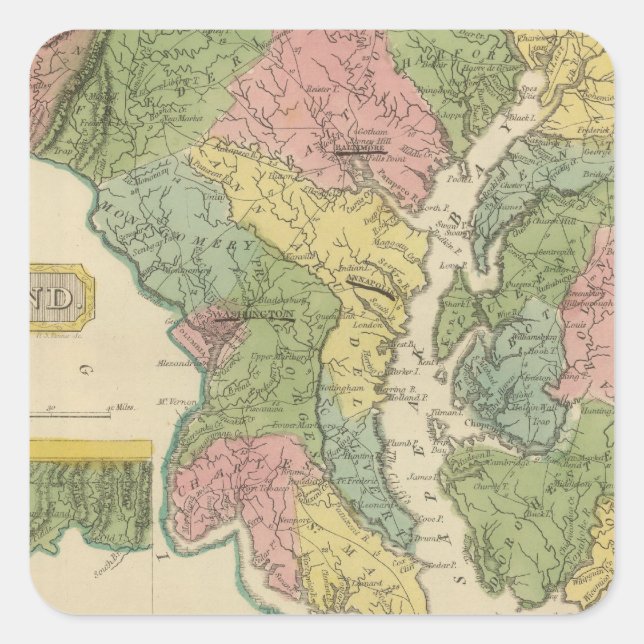 Sticker Carré Maryland (Devant)