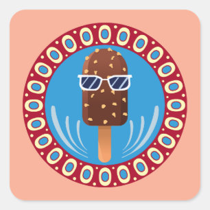 Sticker Carré matériel de camping-car