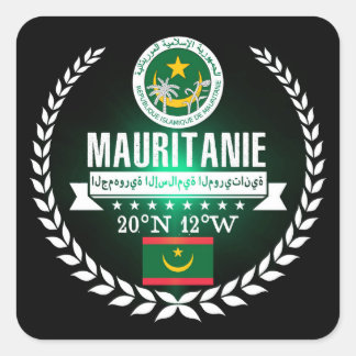 Sticker Carré Mauritanie
