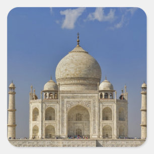 Sticker Carré mausolée du Taj Mahal / Agra, Inde
